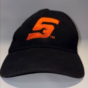 Black and Orange Snap-on  Logo  Cap